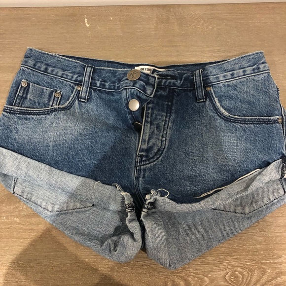 One Teaspoon Bandits Denim Shorts - Picture 4 of 8